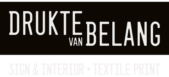 Drukte van Belang Sign & Interior • Textile Print